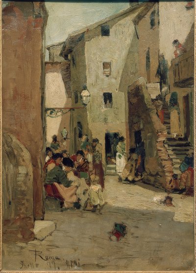 Římské ghetto III / Malba: Hans Peter Feddersen od Hans Peter Feddersen der Jüngere