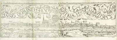 Pohled na Vídeň v roce 1548, 1550 od Hans Rudolf Manuel Deutsch