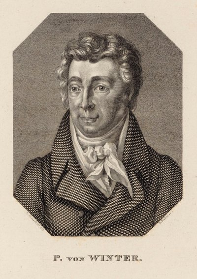 Portrét skladatele Petra von Wintera 1754-1825, c. 1830. od Hans Rudolf Rahn
