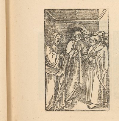 Kristus se skupinou mužů od Hans Schäufelein (possibly)
