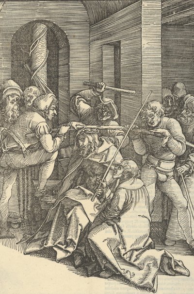 Kristus korunovaný trním, ze zrcadla umučení našeho Pána Ježíše Krista, 1507. od Hans Schäufelein the Elder