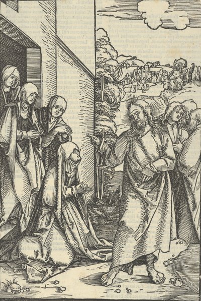 Kristus odcházející od své Matky, od zrcadla umučení našeho Pána Ježíše Krista, 1507., 1507. od Hans Schäufelein the Elder