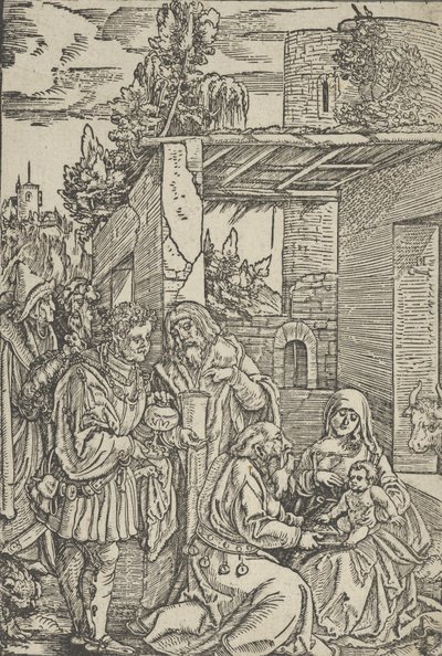 Klanění tří králů, z Ewangeliho a epištoly, 1512. od Hans Schäufelein the Elder