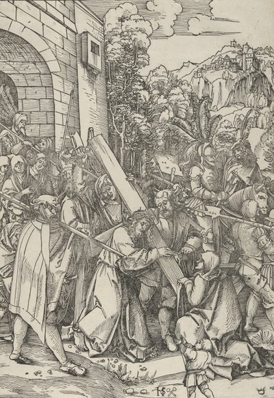 Nesení kříže. od Hans Schäufelein the Elder