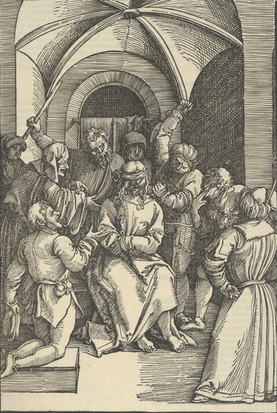 Posmívání Kristu, ze zrcadla utrpení našeho Pána Ježíše Krista, 1507. od Hans Schäufelein the Elder