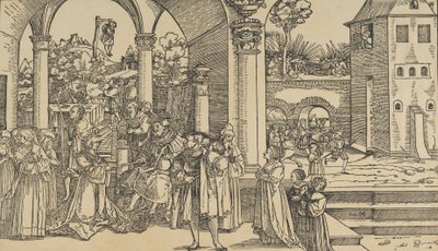 Příběh Ester. od Hans Schäufelein the Elder