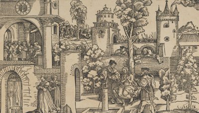 Příběh Susanny, 1536. od Hans Schäufelein the Elder