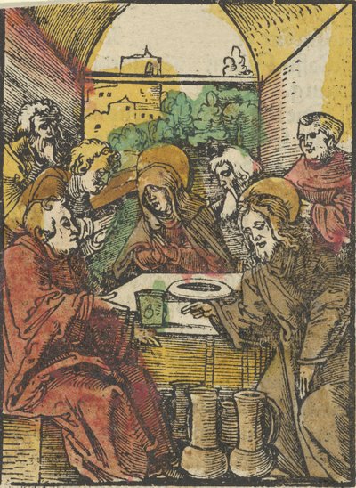 Svatba v Káně, z Das Plenarium, 1517. od Hans Schäufelein the Elder