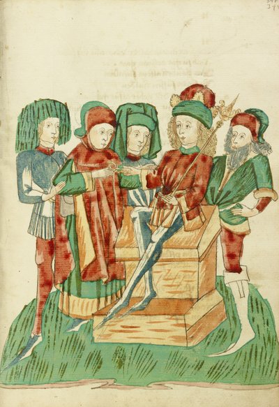 Barochias je povýšen na krále a dostává královský prsten od Hans Schilling