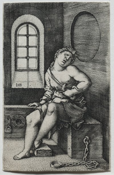Kleopatra od Hans Sebald Beham
