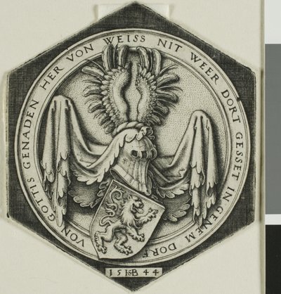 Erb se zběsilým lvem od Hans Sebald Beham