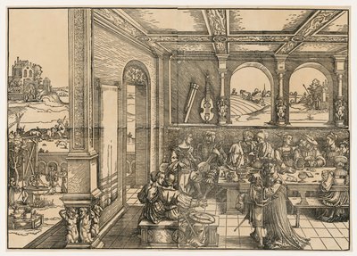 Podobenství o marnotratném synu od Hans Sebald Beham