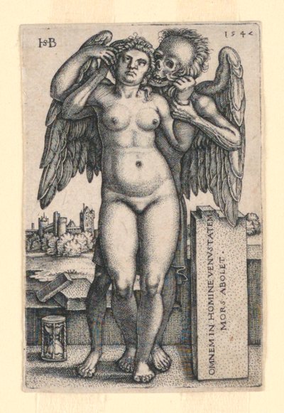 Smrt a stojící nahá žena od Hans Sebald Beham