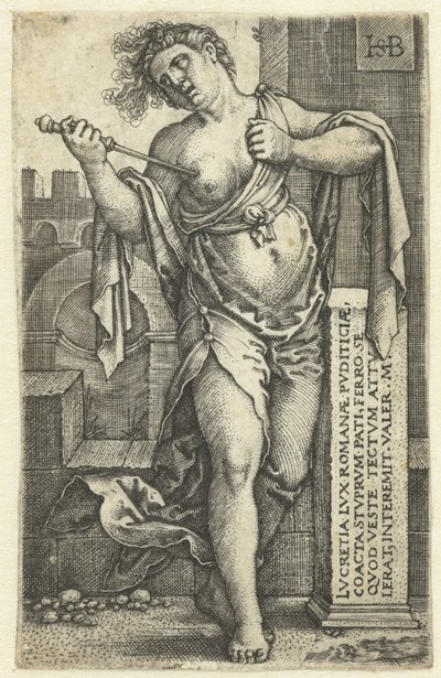 Smrt Lukrécie od Hans Sebald Beham