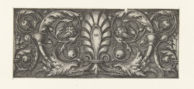 Frisian s palmet mezi listy vinné révy od Hans Sebald Beham