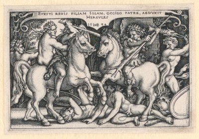 Hercules unáší Iole od Hans Sebald Beham