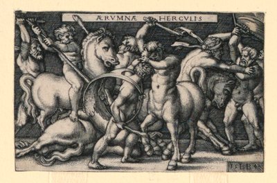 Herkules bojující s Kentaury od Hans Sebald Beham