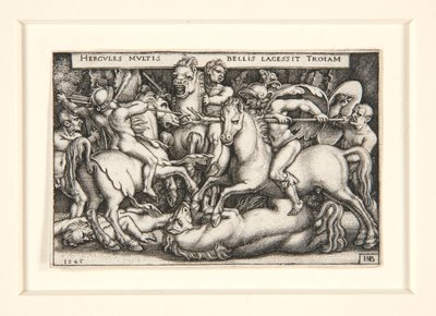 Herkules porazil Trojany od Hans Sebald Beham