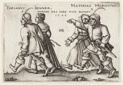 leden a únor od Hans Sebald Beham