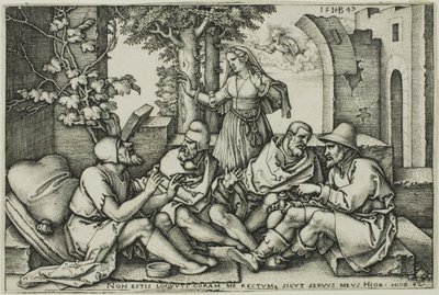 Pracovní konverzace se svými přáteli od Hans Sebald Beham