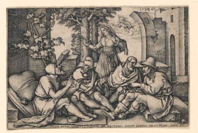 Pracovní konverzace se svými přáteli od Hans Sebald Beham