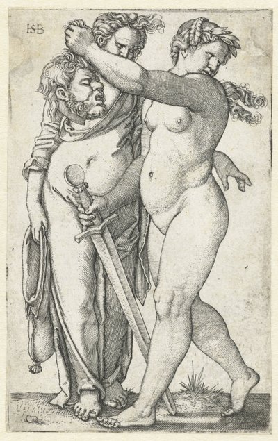 Judith s hlavou Holoferna a služebnou od Hans Sebald Beham