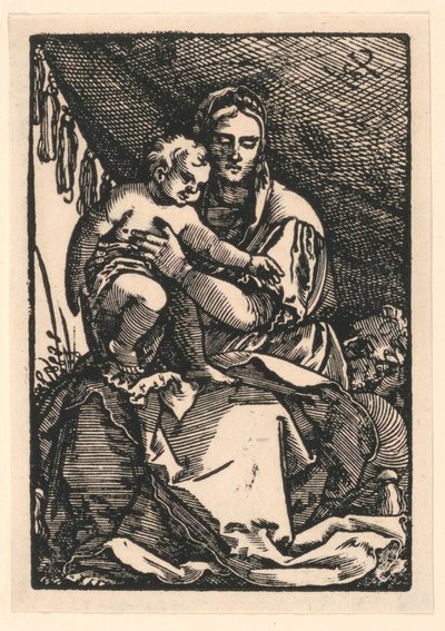 Madonna a dítě od Hans Sebald Beham