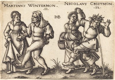 Listopad a prosinec od Hans Sebald Beham