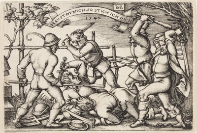 Selská rvačka od Hans Sebald Beham