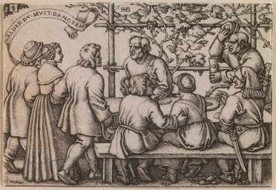 "Selská slavnost" z cyklu "Selská slavnost aneb Dvanáct měsíců" od Hans Sebald Beham