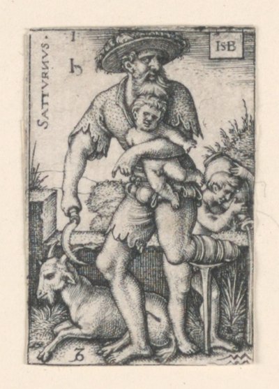 Saturn ze Sedmi planet od Hans Sebald Beham