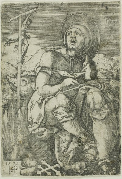 Svatý Antonín poustevník od Hans Sebald Beham