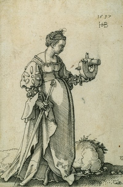 Catherine of Alexandrie od Hans Sebald Beham