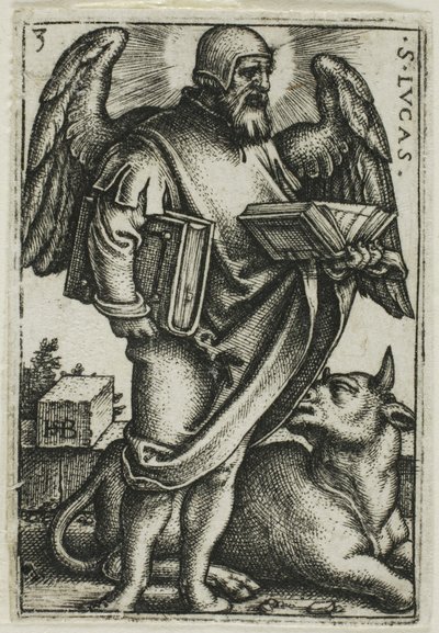 Svatý Lukáš, ze Čtyř evangelistů od Hans Sebald Beham