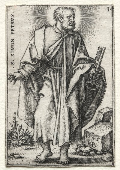 Svatý Šimon Petr od Hans Sebald Beham