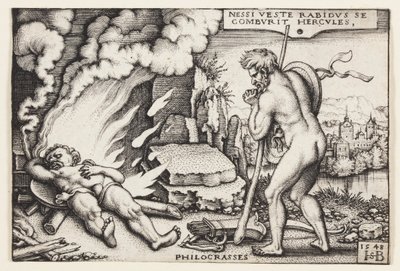 Smrt Herkula od Hans Sebald Beham