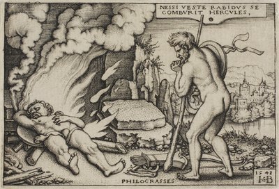 The Death of Hercules, from The Labors of Hercules, 1548 od Hans Sebald Beham