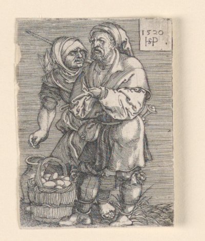 Prodejce vajec od Hans Sebald Beham