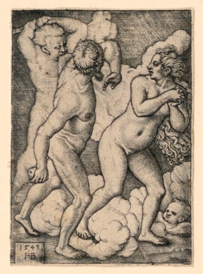 Vyhnání z ráje od Hans Sebald Beham