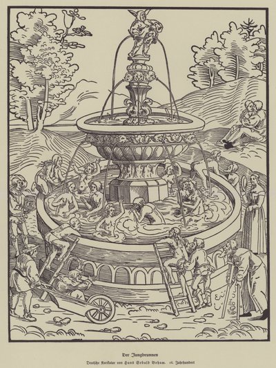 Fontána mládí, 16. století od Hans Sebald Beham