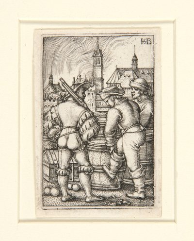 Stráž u Prachovny od Hans Sebald Beham