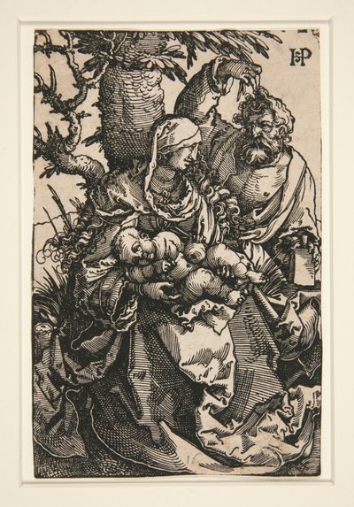 Svatá rodina pod stromem od Hans Sebald Beham