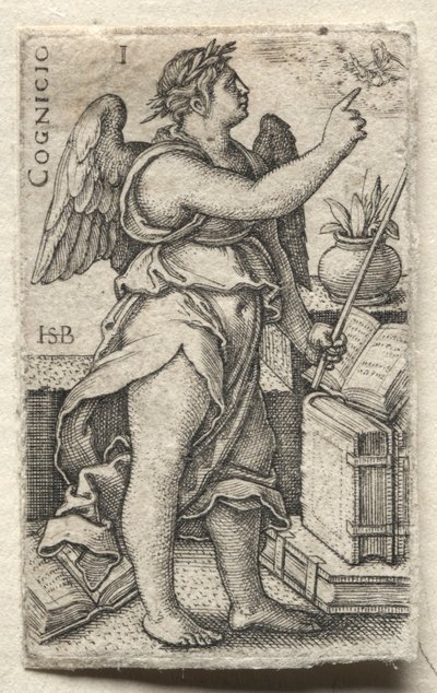 Poznání Boha a sedm kardinálních ctností: Poznání Boha - Cognicio. od Hans Sebald Beham