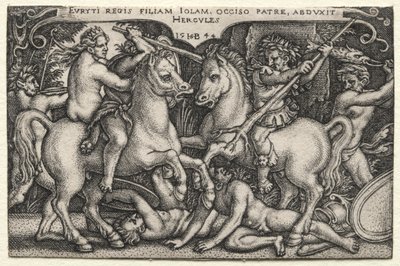 Herkules unáší Iole od Hans Sebald Beham