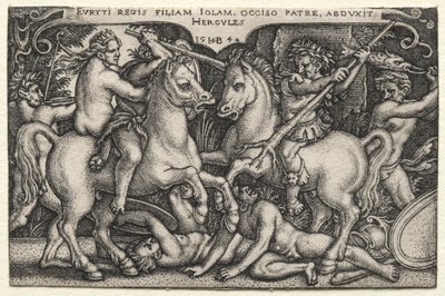 The Labors of Hercules: Hercules Abducting Iole, 1544. od Hans Sebald Beham