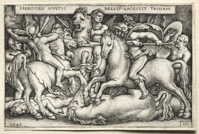 The Labors of Hercules: Hercules Conquering Troy, 1545. od Hans Sebald Beham