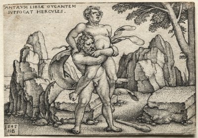 The Labors of Hercules: Hercules Crushing Antaeus, 1545. od Hans Sebald Beham