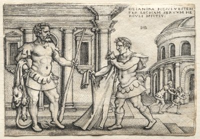 Herkules přijímá oděv namočený v Nesově krvi od Hans Sebald Beham