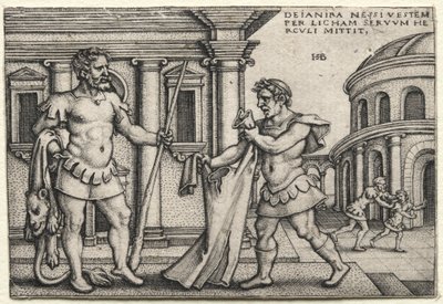 Herkules přijímající oděv namočený v krvi Nessuse, 1542. od Hans Sebald Beham