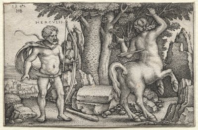 Herkules a Nessus od Hans Sebald Beham